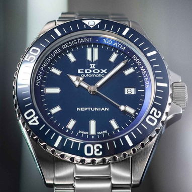 RELOJ MARCA EDOX NEPTUNIAN , LUJOSO MODELO AUTOMATICO SUIZO , 44MM CON CRISTAL DE ZAFIRO Y VÁLVULA DE HELIO  58049738 - 2/4