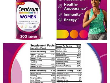 Multivitaminas CENTRUM 200 tab para hombres ,mujeres y adultos mayores de 50 años pomos sellados 55163673 - Img 61251611
