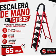 ✨ ESCALERA PLEGABLE ✨ Escalera plegable de 6 pisos ✅ Altura 1.70 metros 🛡️ Garantía: 15 dias 🚚 ENVÍO X COSTO MÍNIMO - Img 57790832