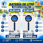 Batería de Litio SAKO 51.2V 300Ah – 15.36 kWh - Img 57689341
