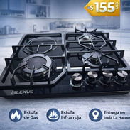 Cocina empotrada de gas e infrarojo MILEXUS 4 hornilla - Img 54635027