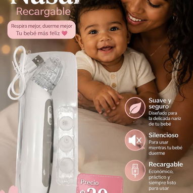 👶✨ ¡Respira tranquilo, bebé! ✨👶 🔹 ASPIRADORES NASALES PARA BEBÉS 🔹 💙 Aspirador Nasal Manual ✅ Fácil de usar ✅ Succi - Img 123360947