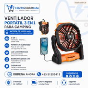 Ventilador recargable 20000mah con luz led integrada - Img 56850752