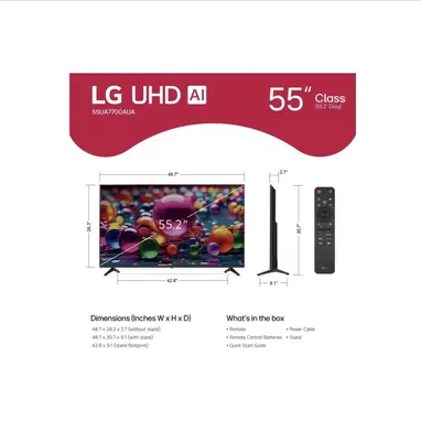 LG UHD AI 4K 55” UA77, modelo 2025 Smart TV IA incorporado ( inteligencia artificial ) - 3/10