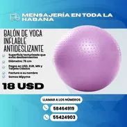 🧘♀️ BALÓN DE YOGA INFLABLE ANTIDESLIZANTE (75 CM) 💰 Precio: 18 USD - Img 54682730