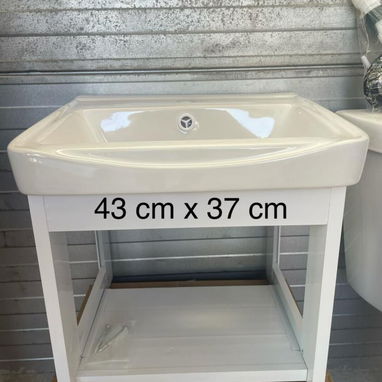 🎃🎃Labamanos con su bace ,toallero , espejo grande y accesorios ,importados maxima calidad nuebos en su caja - 2/2