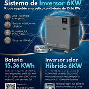 Kit de inversor de 6kw con batería de 15.36 kwh todo en 1 (all in one) - Img 55860527