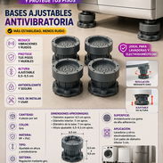 🛡️BASES 🛡️AJUSTABLES ANTIVIBRATORIAS 4 PIEZAS. MENSAJERÍA CON FACTURA Y GRANATÍA. 📲 54833699 - Img 56812548