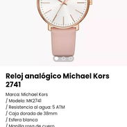 Reloj analógico Michael Kors 2741. Nuevo a estrenar - Img 50769751