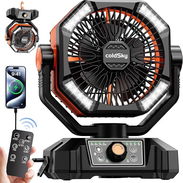 🔥🔥 El mejor Ventilador Recargable 20,000 mAh ⚡ ¡Hasta 50 Horas de Frescura en Apagones! - Img 56864515
