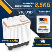 Lavadora semiautomática de 8.5 kg con protector de voltaje - Img 52028468