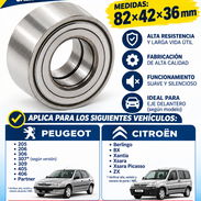 Rodamientos alemanes 82x42x36 delanteros dePeugeot 405, partner, citroen Berlingo - Img 42142133