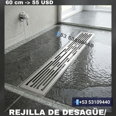 Rejilla de drenaje 10 , 20, 30, 40, 60 cm /desagües para baño modernos antiolor - 4/6
