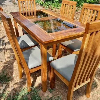 Juegos de comedor de Madera y tapizados ,juegos de cuarto y colchones - Img 119998806