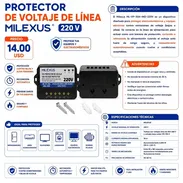 ⚡🛡️ PROTECTOR DE VOLTAJE DE LÍNEA MILEXUS 220 V 🛡️⚡ - Img 57079586