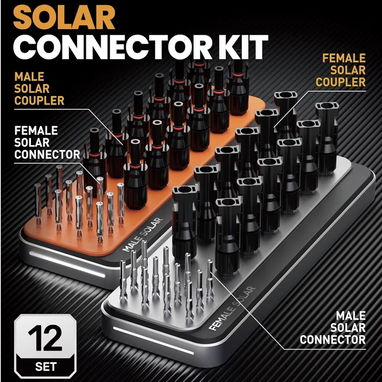 Crimpado Conectores MC4 - Kit Profesional: Crimpadora + Pelacables + Llaves + MC4 - Img 124283431