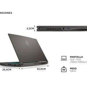 Laptop GAMER MSI Thin 15 | 15.6" Core i5-13420H 16GB 512GB SSD | MENSAJERÍA INCUIDA | Laptop Gaming - Img 122437580