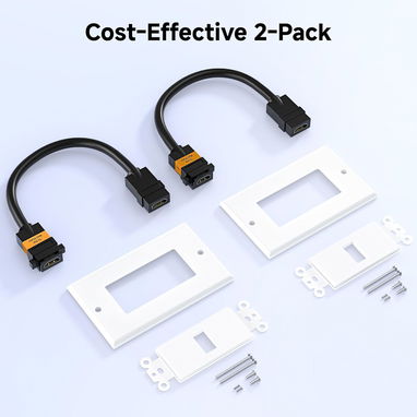 Placas de Pared HDMI Cable Matters 103001 - 4K 60Hz (Pack x2) - Img 126199630
