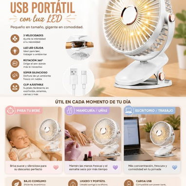 Ventiladores de presilla recargable - 2/2