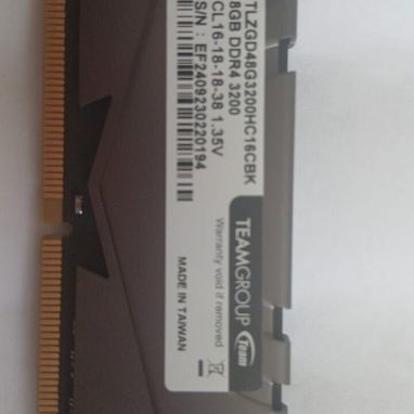 🔥REBAJA🔥 MEMORIA RAM 8GB DDR4 3200Mhz TEAMGROUP T-FORCE DISIPADA EN 25 USD O AL CAMBIO - Img 127472433