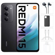 Teléfono Xiaomi Redmi 15, 6Gb Ram, 128Gb Almacenamiento, Con Cover, Mica y Audífonos - Negro 190 USD💵 - Img 54804969
