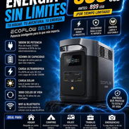 📦 *Estación portátil Ecoflow 1024Wh Delta 2* 💰 *Precio:* $650 USD 🛡️ *Garantía:* 6 meses * - Img 55403023