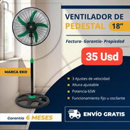 Ventilador de Pedestal Eko 18", Garantía de 6 meses, Entrega gratis para toda La Habana - Img 50692164