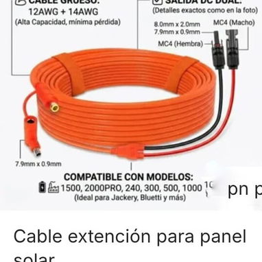 Cable extención para panel solar - Img 123387427