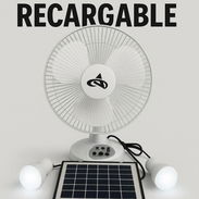 Ventilador recargable con panel solar de litio - Img 55332578