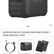 Ecoflow Delta 3 1024wh con cable y panel Bifacial - Img 57398617