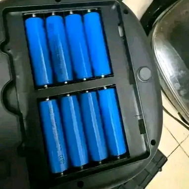 Ventilador RECARGABLE JMD 12 pulgadas Batería de litio. 3 velocidades 3,7 vol 14,4 ah 2 bombillos precio 1x40 y 2 x75 - Img 121282292