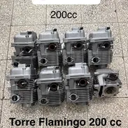 Torre completa 200cc (moto automática Flamingo y similar) Tapa final caballitos, arbol de levas tapa valvula compresion - Img 54316523