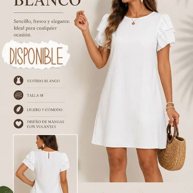 4 USD Blusa Talla S/Vestido blanco 12 usd Talla M/ 8 USD Vestido ángel Talla XS/S/Vestido tejido Talla L/Yellow $4500 / - 2/7