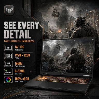 Laptop Gaming ASUS TUF F16/CORE i7 14650HX/32GB DDR5, 5600Mhz/1 Tb SSD/RTX 5060 8G Precio 1470 USD - Img 125391157