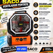 La Habana. 53584876 o 76471065 *Ventilador Recargable SACO (F6) _Por Unidad .........45 USD _Por Cantidad a partir de 1 - Img 57892018