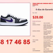 TENIS NIKE AIR JORDAN GRIS Y VIOLETA - Img 54839336