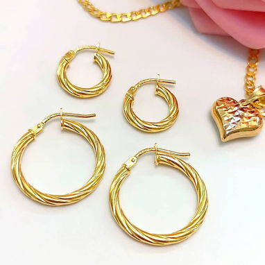 Argollas de oro 10k originales calidad garantizada - 4/4