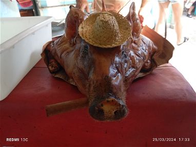 Cenas Criollaa de cerdo asado ,piernas lomos chuletas y cerdo entero - Img 65812861