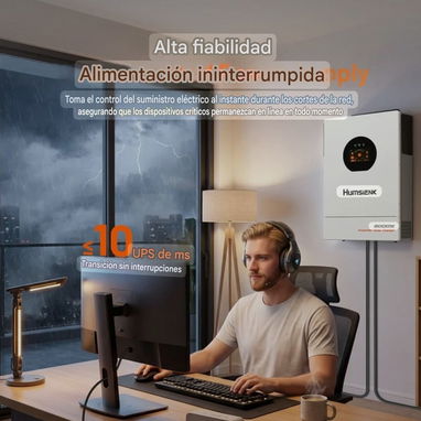 Inversor Solar Híbrido Humsienk 8kW 48V 110/120V - 8/10