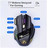 Mouse Gamer X7 Bluetooth Inalámbrico Recargable de 7 botones, clicks silenciosos y luces RGB...Ver fotos...59201354 - Img 44953730