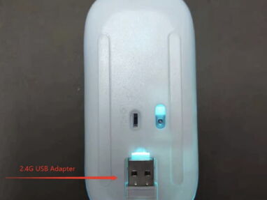 Mouse inalambrico RGB recargable (EXTRA SLIM) *Mouse Gamer 2,4 GHz 1600DPI *FUNCIONA POR BLUETOOTH Y POR USB - Img main-image