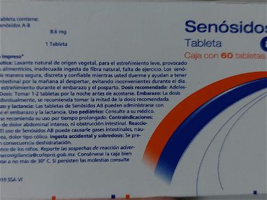 Laxantes, Senosidos A y B, pastillas laxantes caja con 60 tabletas - Img 60650262
