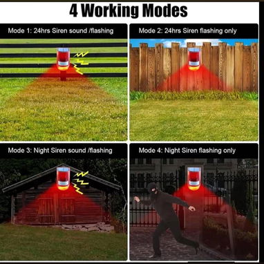 Alarmas de Paneles solares y Exteriores con Sensor de Movimiento - 2/4