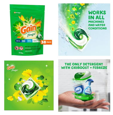 Cápsulas tide, gain y oxi clean para lavar, lo mejor para su cuidado de la ropa - Img 69314239