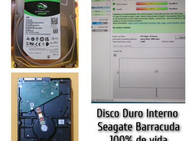 Disco Duro Interno Seagate Barracuda de 4 Terabytes. Impecable. Vida al 100 - Img main-image