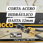 CIZALLA HIDRÁULICA PARA CORTE DE VARILLAS DE ACERO DE 4 A 12 mm DE DIAMETRO. NUEVA A ESTRENAR. - Img 53809756