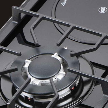Cocina Empotrada Milexus 4 hornillas (3 gas+1 Infrarojo 1200 w) Negro vidrio templado Precio $250 USD transporte Gratis - 4/9