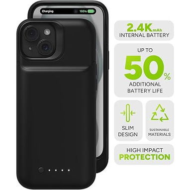 đ COVER POWER BANK MOPHIE JUICE PACK IPHONE 15, 2400MAH, CARGA + PROTECCIĂN â ENVĂO DISPONIBLE HABANA + GARANTĂA - Img 93176953