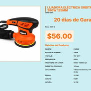 Lijadora de Disco 125mm Finder 280W: Bolsa Colectora e Hidráulica Estilo VPT# -0423 - Img 55558701