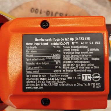 Bombas Centrifugas TRUPER 1HP - 2 HP - Img 118480928